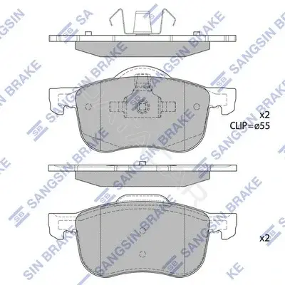 Тормозные колодки Hi-Q SP2122
