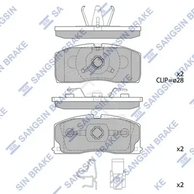 Тормозные колодки Hi-Q SP2154
