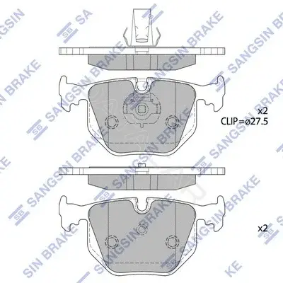 Тормозные колодки Hi-Q SP2168