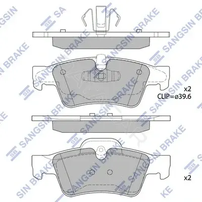 Тормозные колодки Hi-Q SP2190