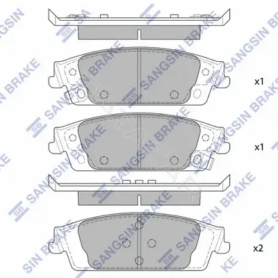 Тормозные колодки Hi-Q SP4011