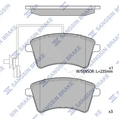 Тормозные колодки Hi-Q SP4059A