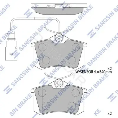 Тормозные колодки Hi-Q SP4107