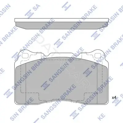 Тормозные колодки Hi-Q SP4145A