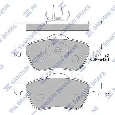 Тормозные колодки Hi-Q SP4182