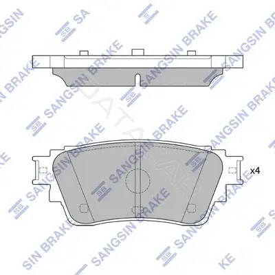 Тормозные колодки Hi-Q SP4338