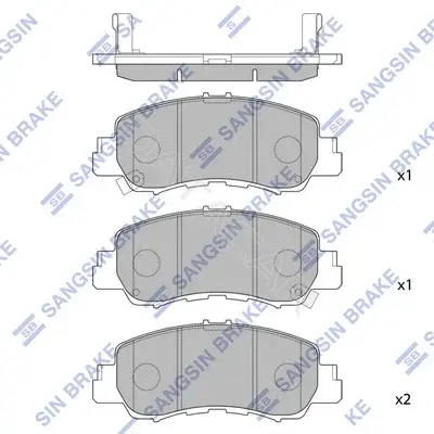 Тормозные колодки Hi-Q SP4344