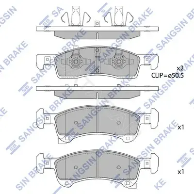 Тормозные колодки Hi-Q SP4386