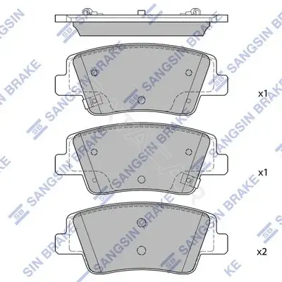 Тормозные колодки Hi-Q SP4511