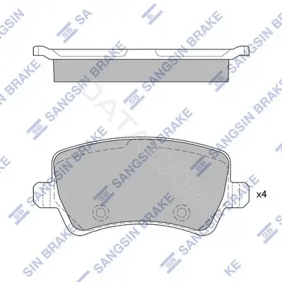 Тормозные колодки Hi-Q SP2286(SD)