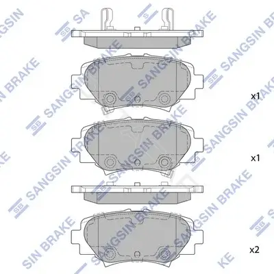 Тормозные колодки Hi-Q SP1730(SD)