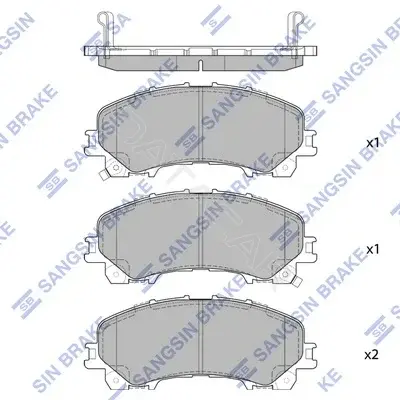 Тормозные колодки Hi-Q SP1714(SD)