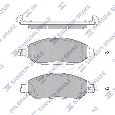 Тормозные колодки Hi-Q SP1713(SD)