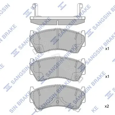 Тормозные колодки Hi-Q SP1122(SD)