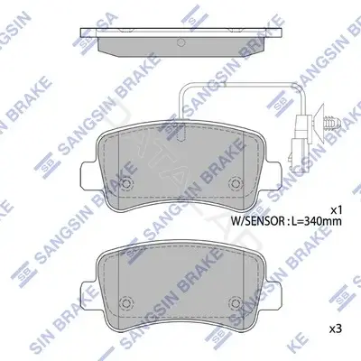 Тормозные колодки Hi-Q SP1971(SD)