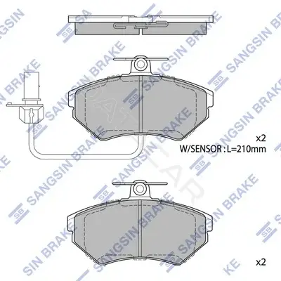 Тормозные колодки Hi-Q SP1708A(SD)