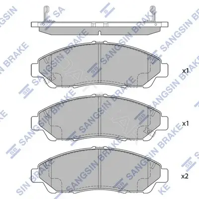 Тормозные колодки Hi-Q SP1452(SD)