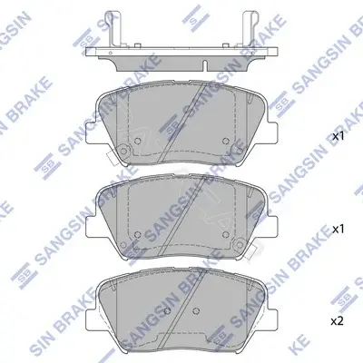 Тормозные колодки Hi-Q SP1833(SD)