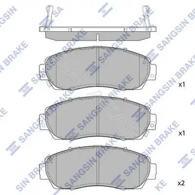 Тормозные колодки Hi-Q SP2115A(SD)