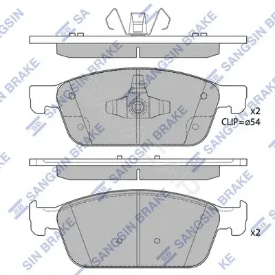 Тормозные колодки Hi-Q SP1910(SD)