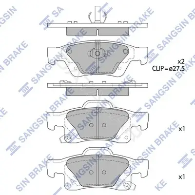 Тормозные колодки Hi-Q SP1946(SD)