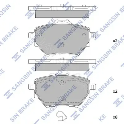 Тормозные колодки Hi-Q SP2467(SD)