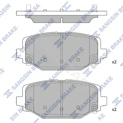 Тормозные колодки Hi-Q SP1950(SD)
