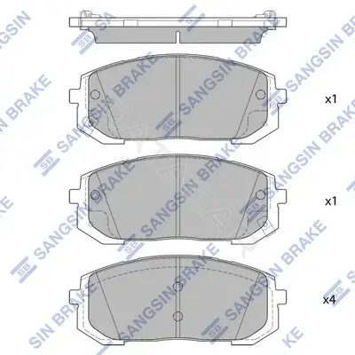 Тормозные колодки Hi-Q SP4334(SD)