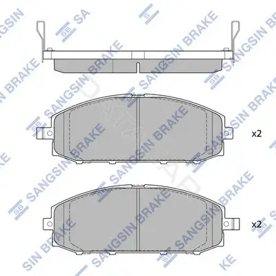 Тормозные колодки Hi-Q SP1599(SD)