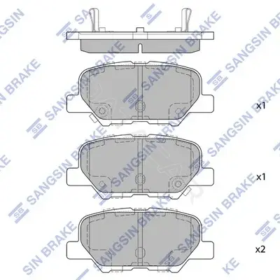 Тормозные колодки Hi-Q SP1731(SD)