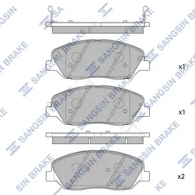 Тормозные колодки Hi-Q SP1246(SD)