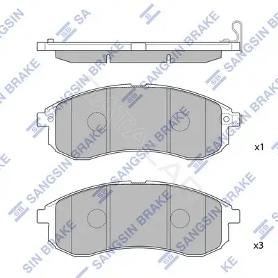 Тормозные колодки Hi-Q SP1602(SD)