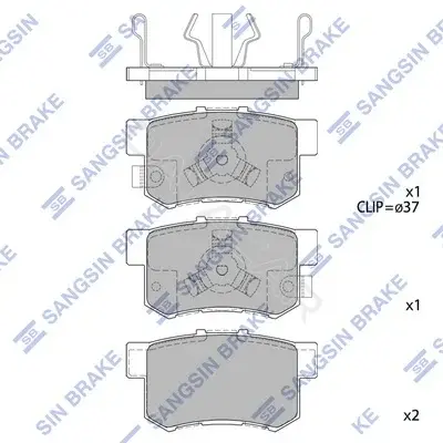 Тормозные колодки Hi-Q SP2116(SD)