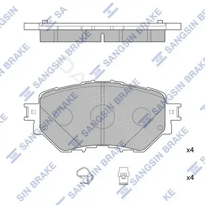 Тормозные колодки Hi-Q SP4123(SD)