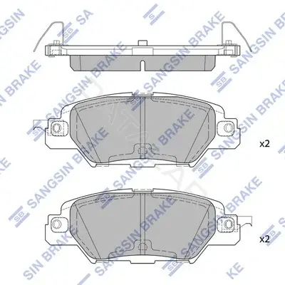 Тормозные колодки Hi-Q SP1860(SD)