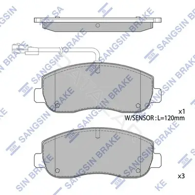 Тормозные колодки Hi-Q SP1969(SD)