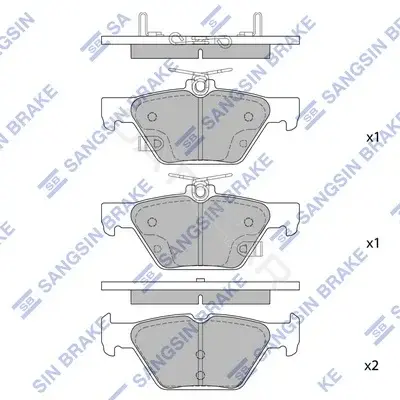 Тормозные колодки Hi-Q SP1879(SD)