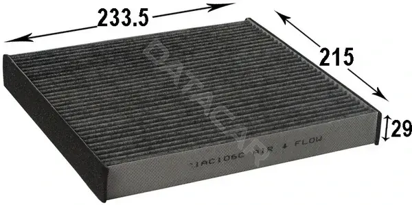 Фильтр салонный JS ASAKASHI AC106C