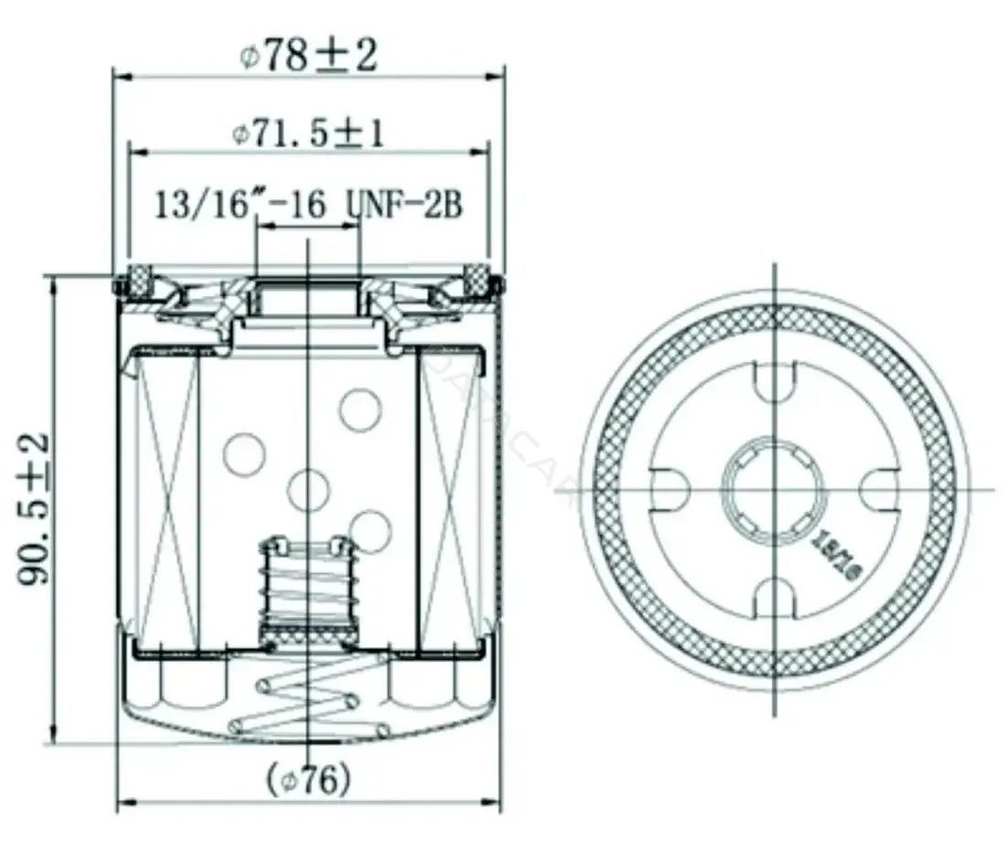 Масляный фильтр CARVILLE RACING CRL71328
