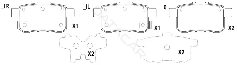 Тормозные колодки SB NAGAMOCHI BP28864