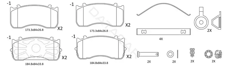 Тормозные колодки SB NAGAMOCHI BP31111