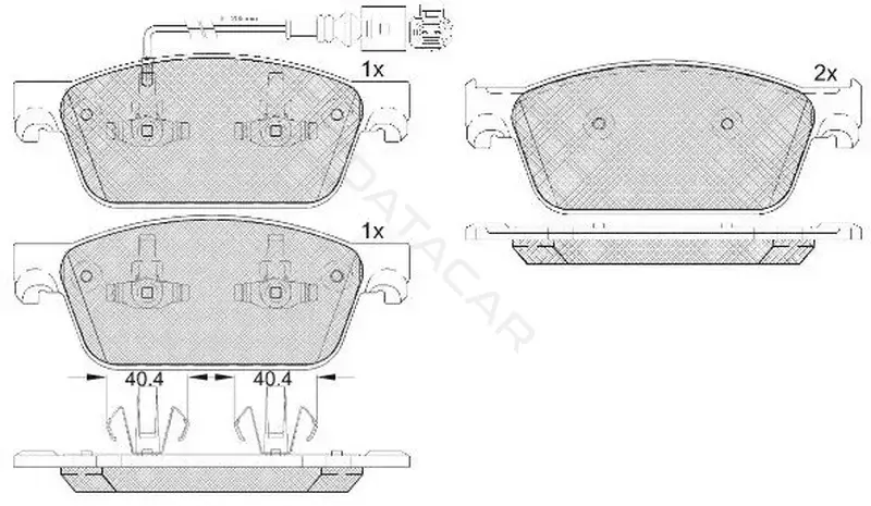 Тормозные колодки SB NAGAMOCHI BP33001W
