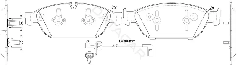 Тормозные колодки SB NAGAMOCHI BP33556W