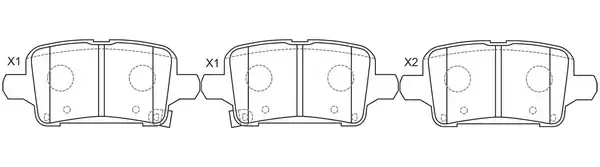 Тормозные колодки SB NAGAMOCHI BP34010