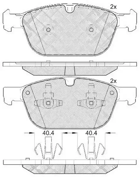 Тормозные колодки SB NAGAMOCHI BP45571