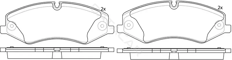 Тормозные колодки SB NAGAMOCHI BP47488