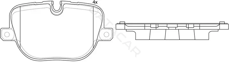 Тормозные колодки SB NAGAMOCHI BP47566