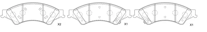 Тормозные колодки SB NAGAMOCHI BP51001