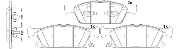 Тормозные колодки SB NAGAMOCHI BP51021