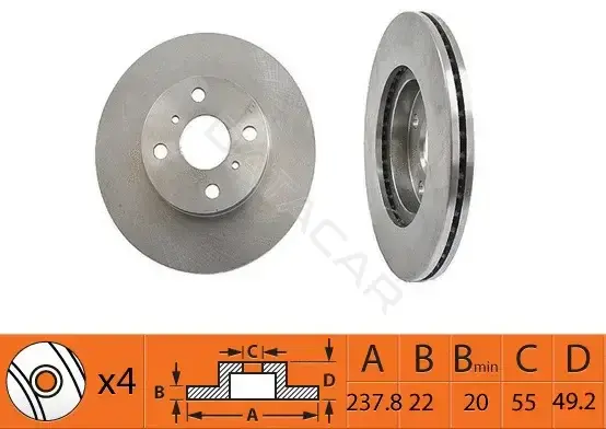 Тормозные диски SB NAGAMOCHI BR21220T